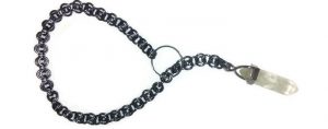 Crystal Chainmail Pendulum Bracelet