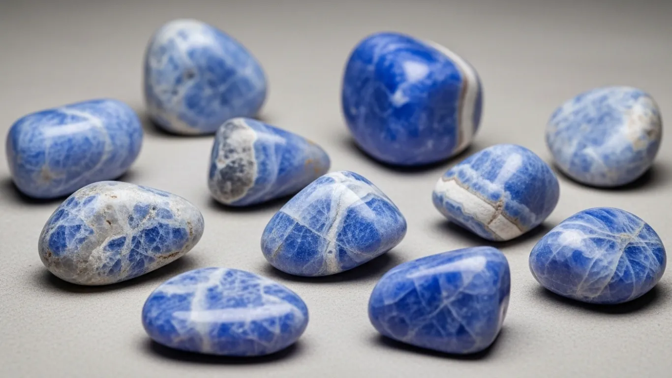 Angelite crystal blue shades