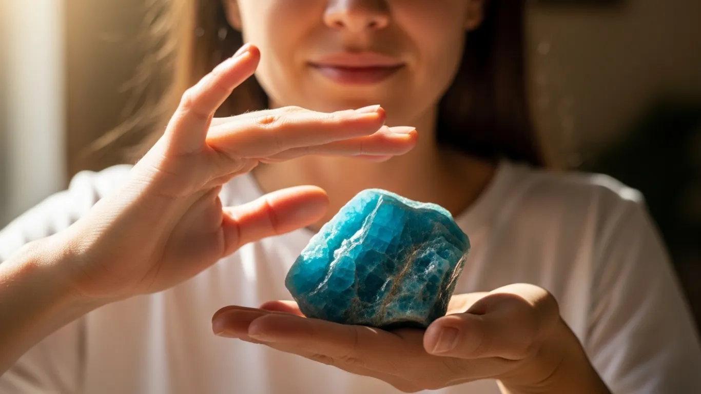 Holding apatite during meditation