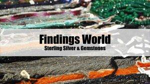 Findings World Sterling Silver Gemstone Header