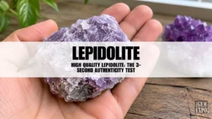 High Quality Lepidolite: The 3-Second Authenticity Test
