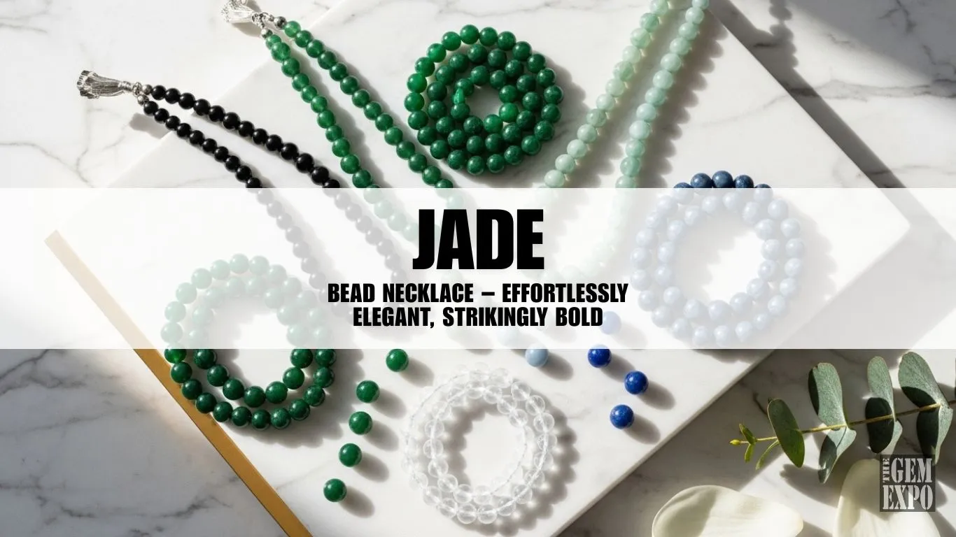 Jade Bead Necklace​ – Effortlessly Elegant, Strikingly Bold