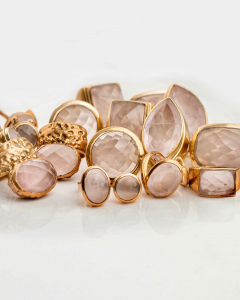 rose quartz cabochons