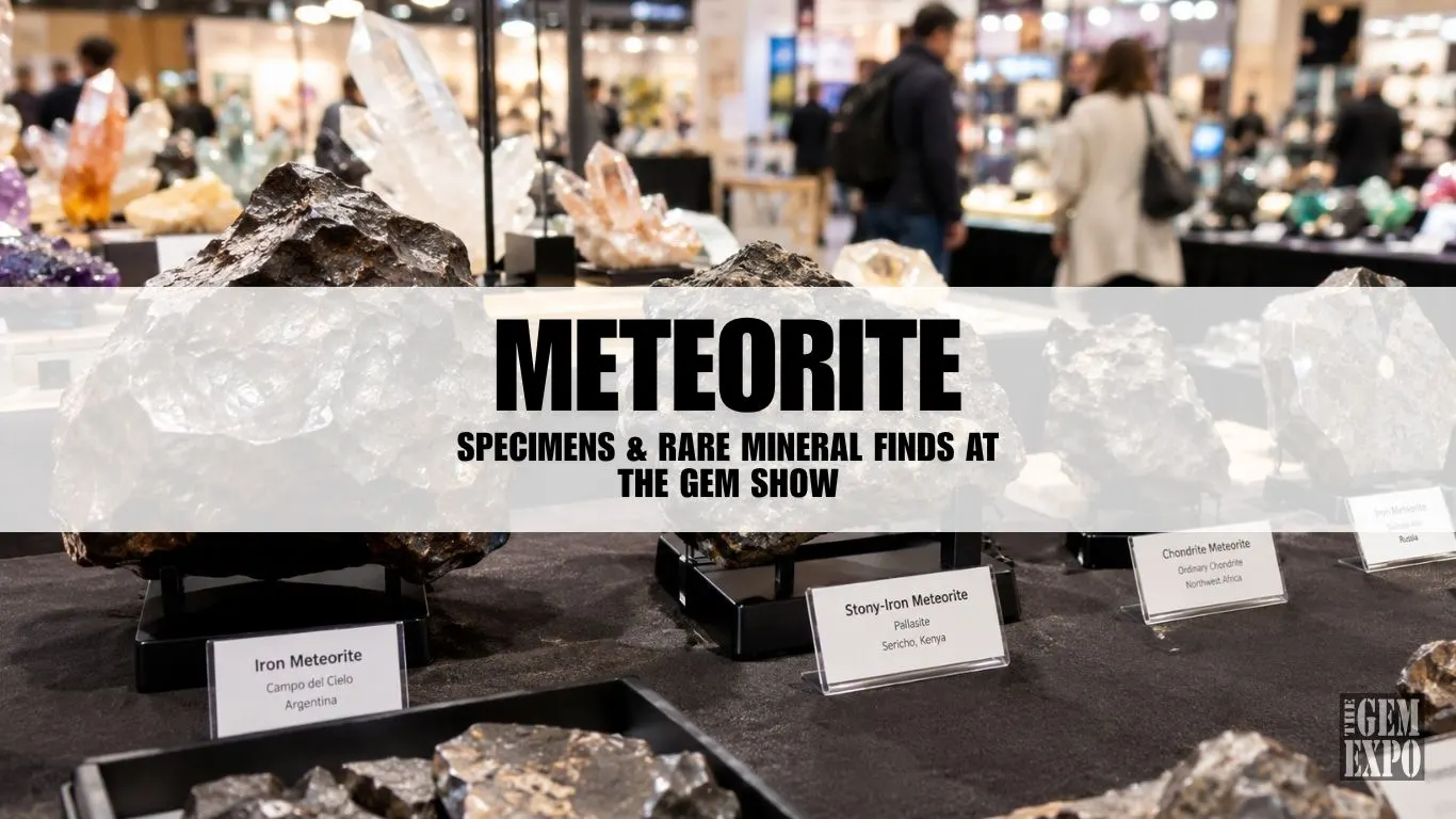 Meteorite Specimens & Rare Mineral Finds at the Gem Show