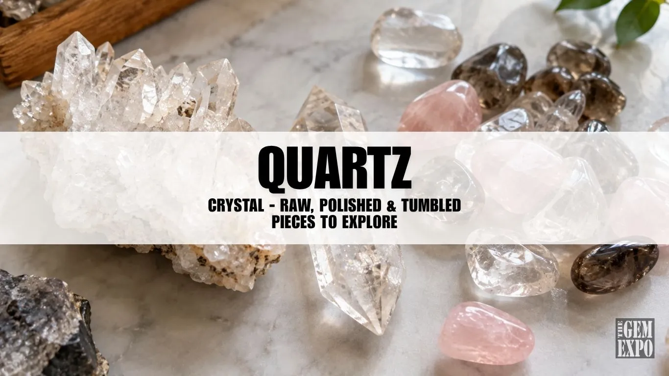 Quartz Crystal - Raw, Polished & Tumbled Pieces To Explore