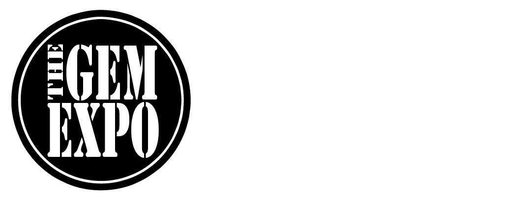 The Gem Expo logo round banner reverse