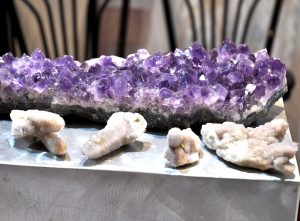 Amethyst from Uruguay in South America and Fairy Quartz from South Africa